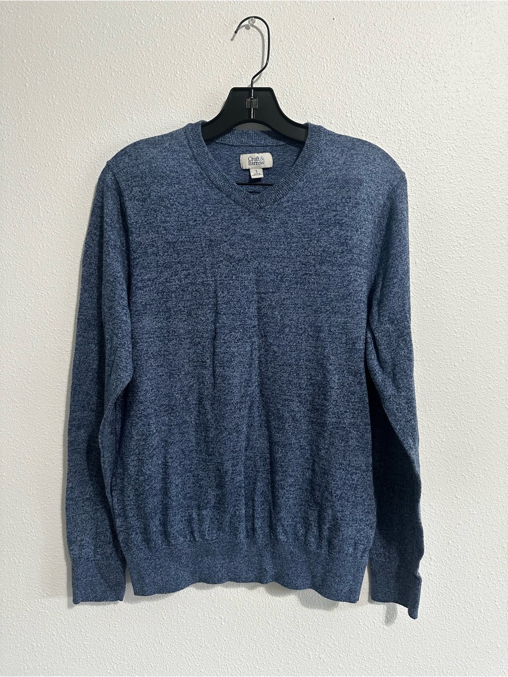 croft & barrow Women’s Blue Heather Crewneck Sweater